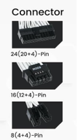 Vetroo 1000W White Power Supply accessories