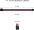 Vetroo Customization Mod Sleeved Power Supply PSU Cable Extension Kit – Black & Pink