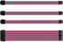 Vetroo Customization Mod Sleeved Power Supply PSU Cable Extension Kit – Black & Pink