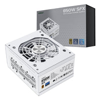 Vetroo 850W SFX Power Supply ATX 3.1 & PCIE 5.1 Ready, 80 Plus Gold Certificate Fully Modular, 90mm FDB Fan for Low-Noise Operation, SFX-to-ATX Bracket, 10-Year Warranty