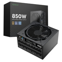 Vetroo 850W Power Supply Dual PCIe 5.1 ATX 3.1 Ready, 80 Plus Gold Full Modular, Quiet Operation with 120mm FDB Fan, 10-Year Warranty