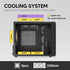 Vetroo M06 Micro-ATX Computer Case Gaming PC Case, Strong Cooling Mesh, Adjustable Power Supply Height, Supports up to 240mm Water Cooler & 5 x 120mm Fans, Compact Size