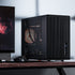 Vetroo M06 Micro-ATX Computer Case Gaming PC Case, Strong Cooling Mesh, Adjustable Power Supply Height, Supports up to 240mm Water Cooler & 5 x 120mm Fans, Compact Size