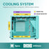 Vetroo M06 Micro-ATX Computer Case Gaming PC Case, Strong Cooling Mesh, Adjustable Power Supply Height, Supports up to 240mm Water Cooler & 5 x 120mm Fans, Compact Size