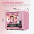 Vetroo M06 Micro-ATX Computer Case Gaming PC Case, Strong Cooling Mesh, Adjustable Power Supply Height, Supports up to 240mm Water Cooler & 5 x 120mm Fans, Compact Size