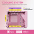 Vetroo M06 Micro-ATX Computer Case Gaming PC Case, Strong Cooling Mesh, Adjustable Power Supply Height, Supports up to 240mm Water Cooler & 5 x 120mm Fans, Compact Size