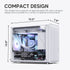 Vetroo M06 Micro-ATX Computer Case Gaming PC Case, Strong Cooling Mesh, Adjustable Power Supply Height, Supports up to 240mm Water Cooler & 5 x 120mm Fans, Compact Size