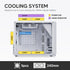 Vetroo M06 Gaming PC Case – Compact High Airflow Micro-ATX / Mini-ITX Chassis with Mesh Front & Modern Design