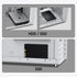 Vetroo M06 Micro-ATX Computer Case Gaming PC Case, Strong Cooling Mesh, Adjustable Power Supply Height, Supports up to 240mm Water Cooler & 5 x 120mm Fans, Compact Size