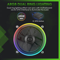 Vetroo Shadow Low-Profile CPU Cooler for Intel LGA 1200/115X, 95W TDP