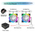 Vetroo SY120 3In1 Fan Kit LED Addressable 120mm RGB LED Case Fan Kit MB Sync With 3Pin