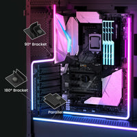 Vetroo LED Strip for PC, 21.7-inch 5V 3-Pin ARGB Light Bar, Chassis Lighting for Aura SYNC, Gigabyte RGB Fusion, MSI Mystic Light Sync with 8 Bracket