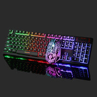 Vetroo Rainbow LED Gaming Keyboard and Mouse Set